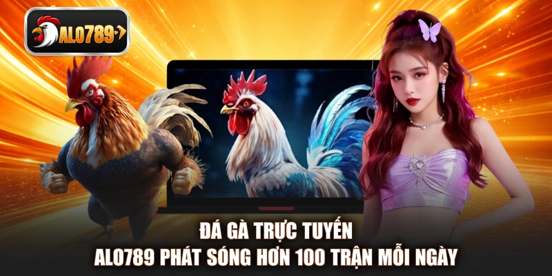 Đá gà trực tuyến ALO789 phát sóng hơn 100 trận mỗi ngày 